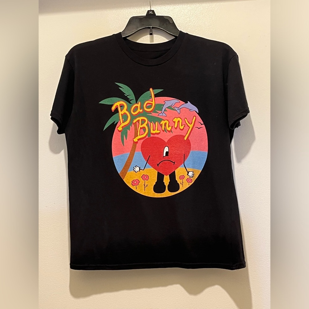 Bad Bunny Black Graphic T-Shirt